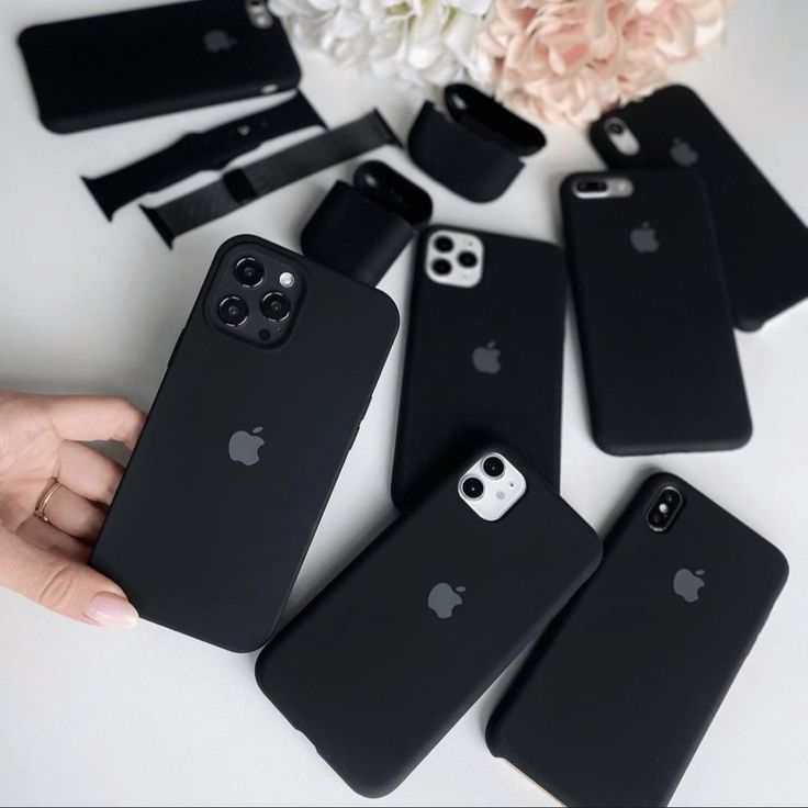 Carbon Black Logo Silicone Phone Case