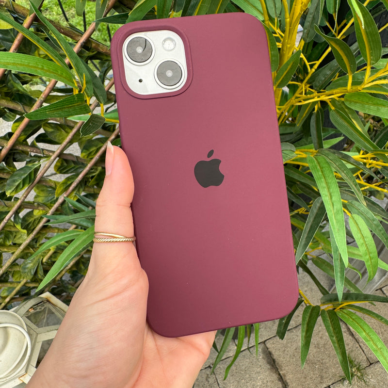 Merlot Red Logo Silicone Phone Case