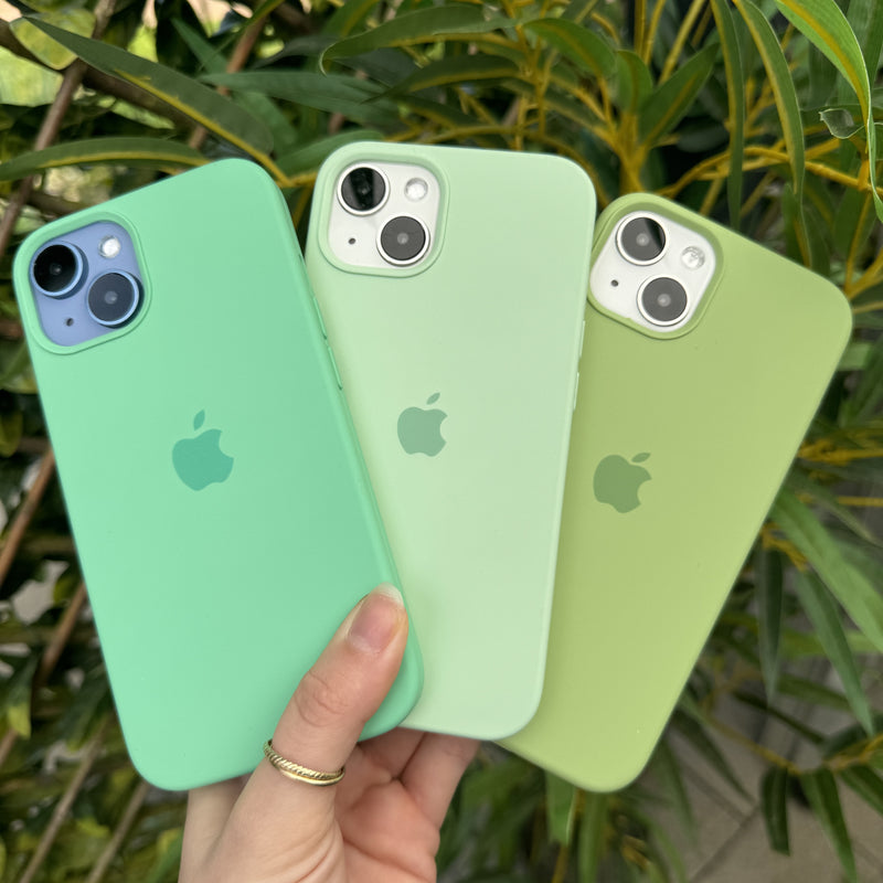 Mint Green Logo Silicone Phone Case