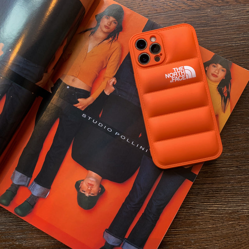 TNF Orange 3D Puffer Phone Case