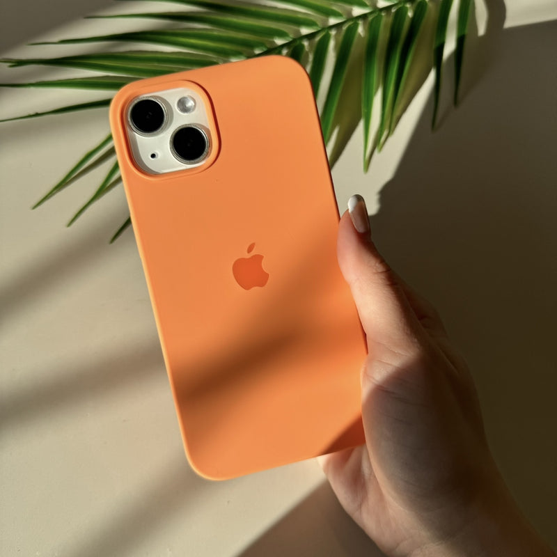 Papaya Orange Logo Silicone Phone Case