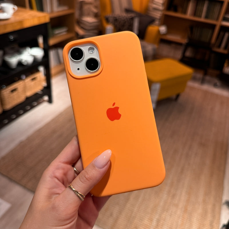 Papaya Orange Logo Silicone Phone Case