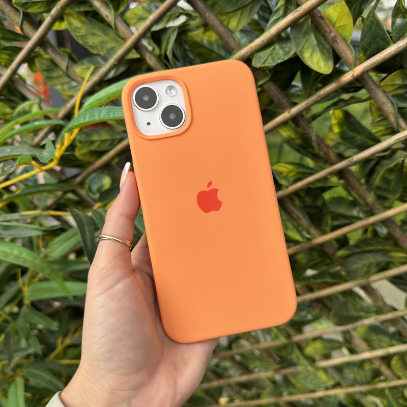 Papaya Orange Logo Silicone Phone Case