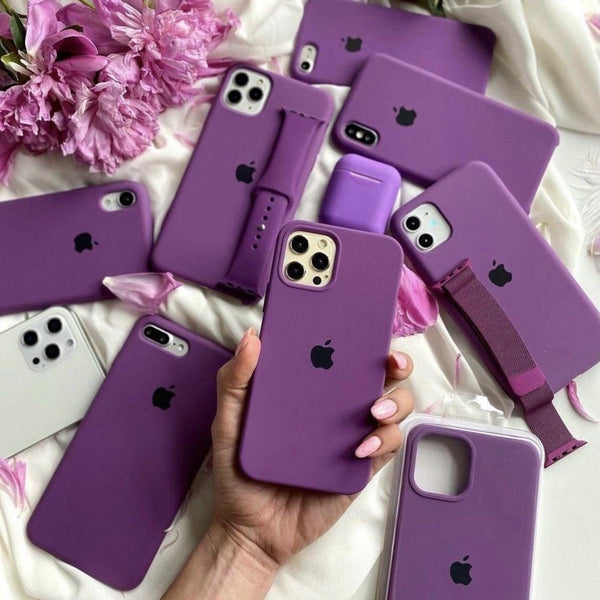 Eggplant Purple Logo Silicone Phone Case