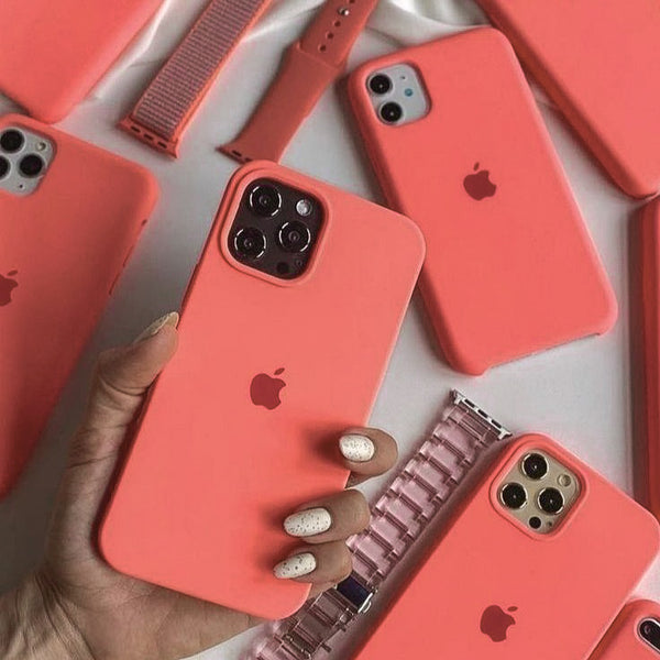 Grapefruit Pink Logo Silicone Phone Case