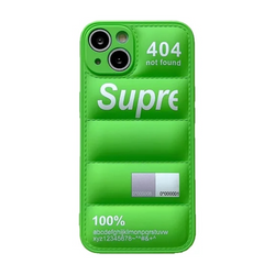 Supreme Green 3D Puffer Phone Case