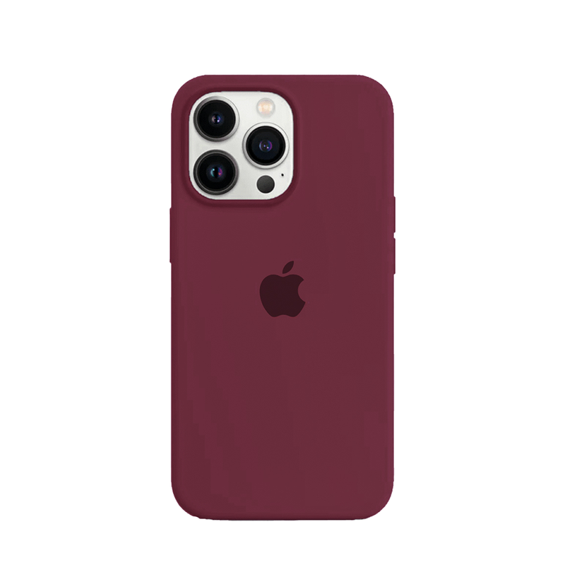 Merlot Red Logo Silicone Phone Case