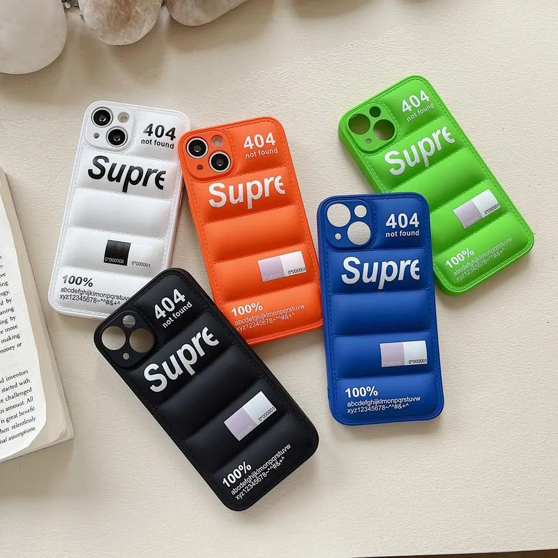 Supreme Orange 3D Puffer Phone Case