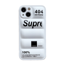 Supreme White 3D Puffer Phone Case